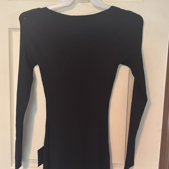 Lulus Black Ribbed Dress - Picture 3 of 3